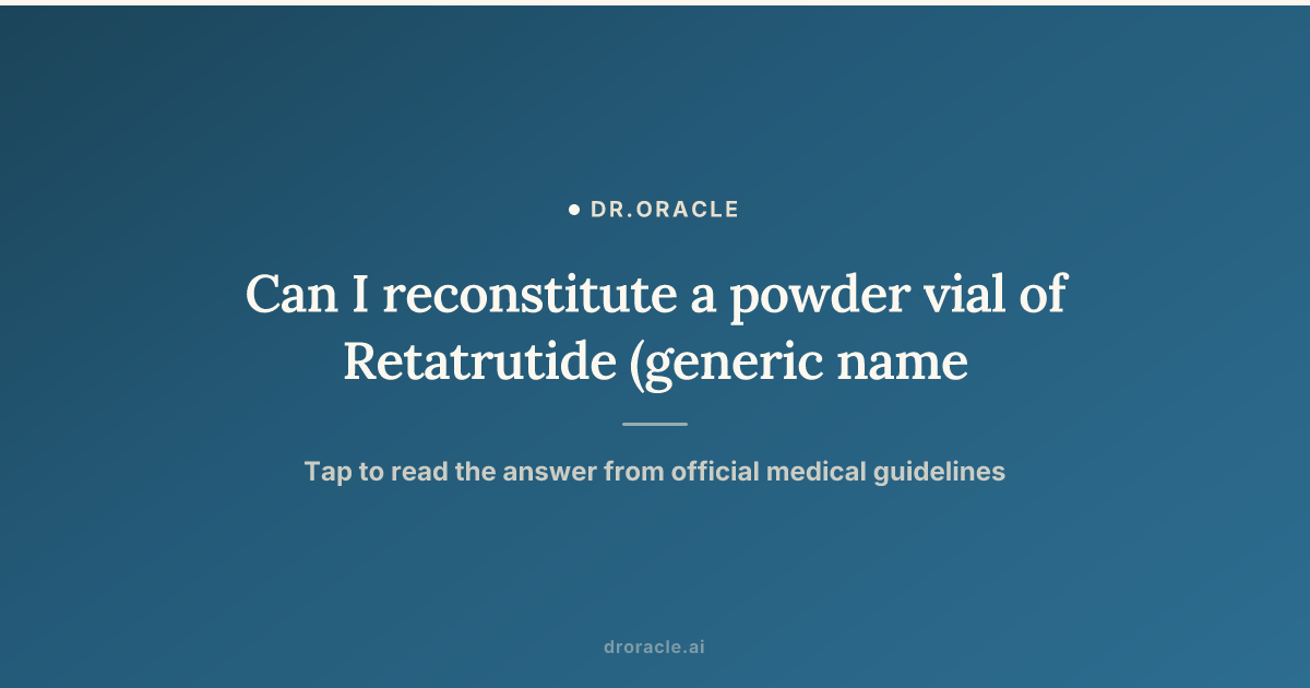 does retatrutide need to be reconstituted Laboratory Reconstitution Bundle Retatrutide 10 mg: vial guide