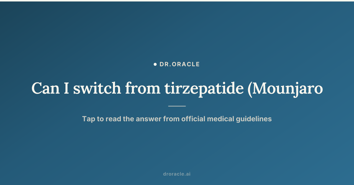 can you switch from semaglutide to mounjaro Ozempic Conversion Chart: Safe Guide Switching From Mounjaro to Wegovy: