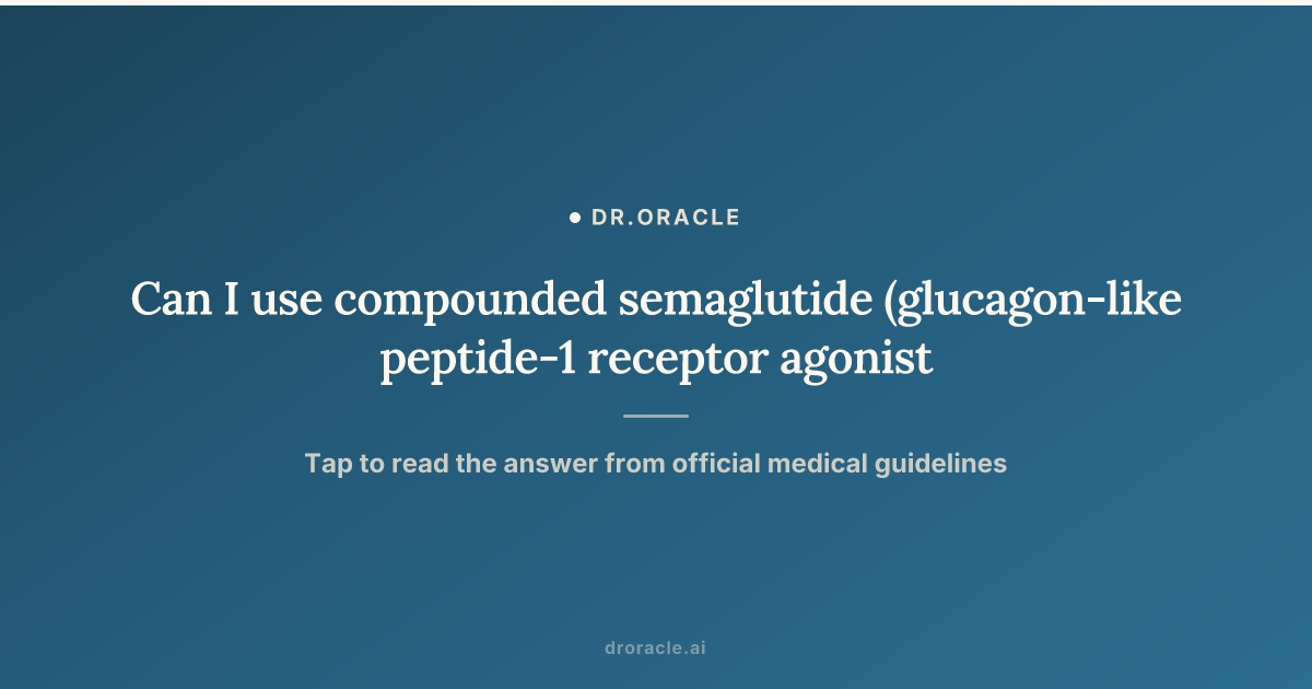 Can I use compounded semaglutide (glucagon-like peptide-1 receptor agonist) that has been left at room temperature overnight?