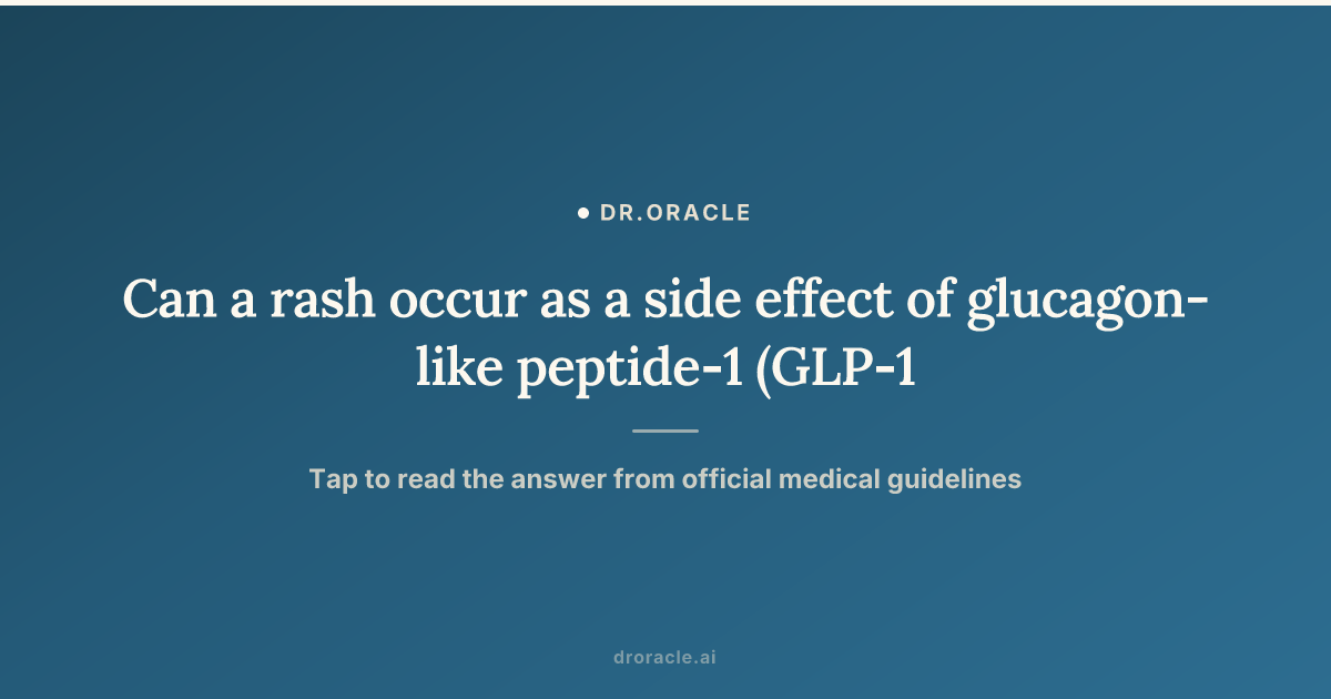 rash from glp 1 and itchy skin Hypersensitivity to glucagonlike peptide1 receptor agonists: A case of delayed urticarialike to dulaglutide literature review - Bianchi - 2024 Can a rash occur as