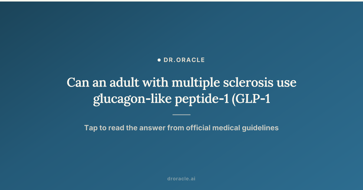 glp 1 drugs and ms GLP-1s Multiple Sclerosis Patients' Use GLP-1 Drugs for