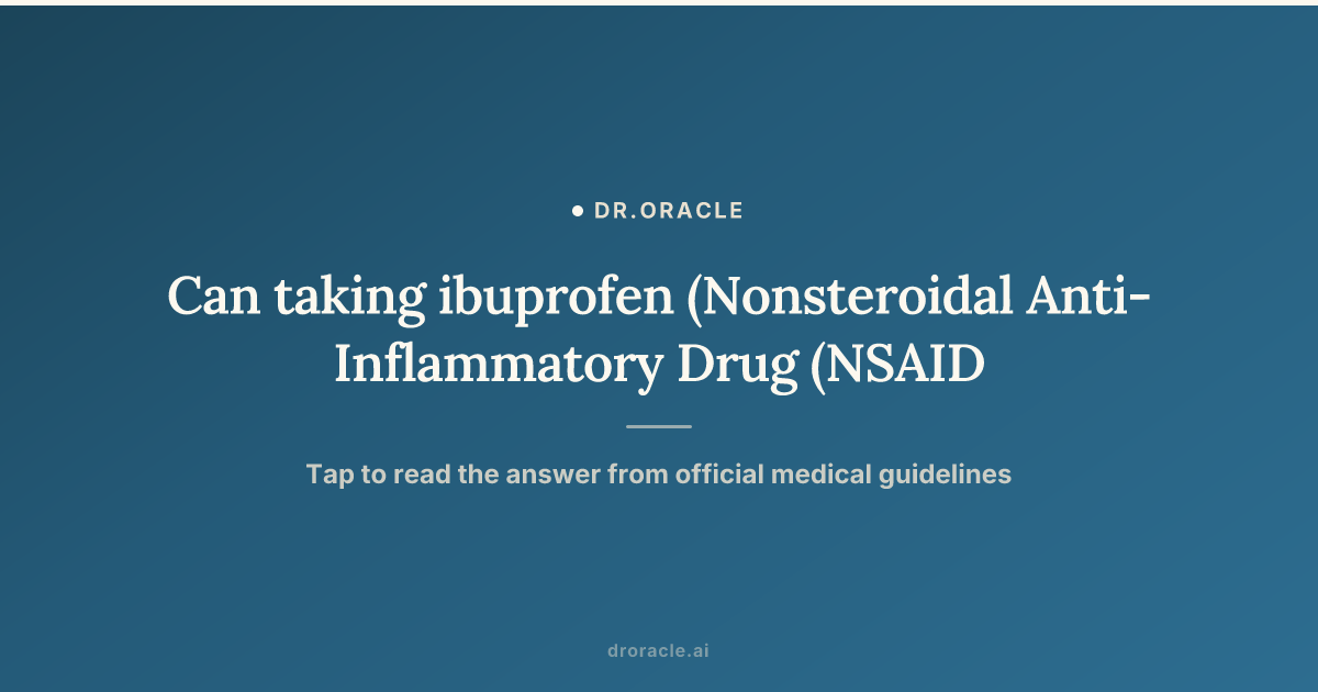 can i take ibuprofen with tirzepatide TrimRX Can taking ibuprofen (Nonsteroidal Anti-Inflammatory