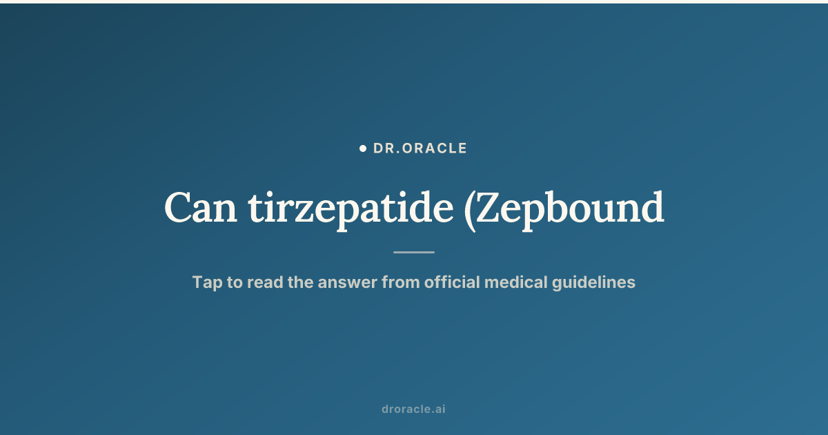 tirzepatide anxiety Can tirzepatide (Zepbound) cause anxiety?
