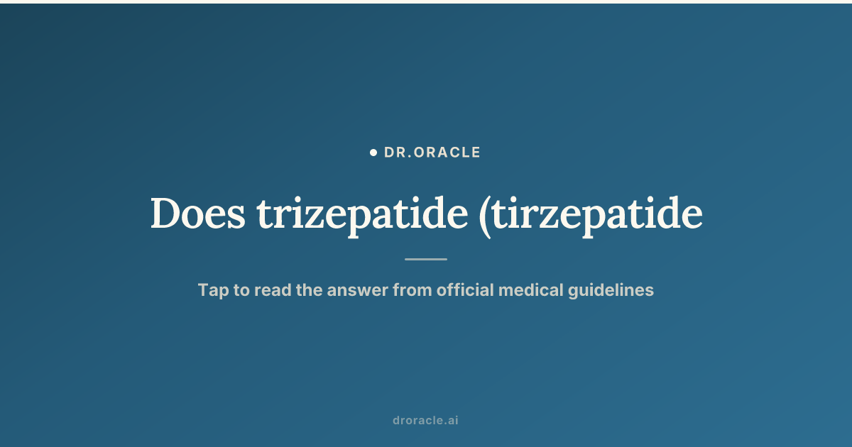 Does trizepatide (tirzepatide) cause tachycardia or palpitations?