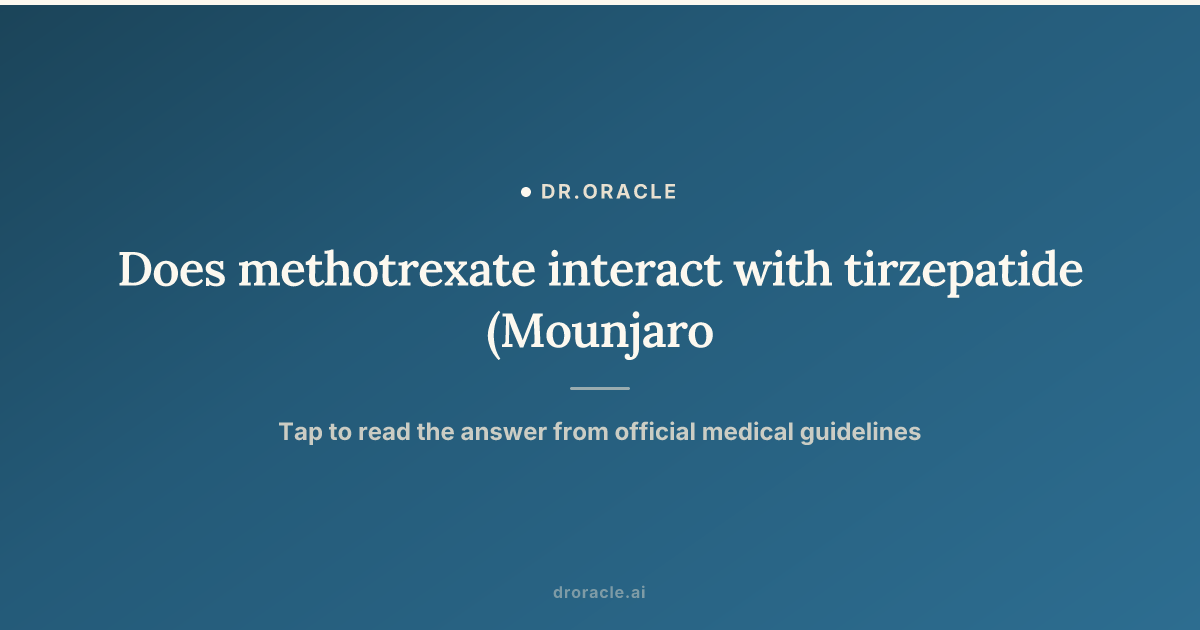 methotrexate and tirzepatide Unlikely to Exacerbate DR in First Year of Treatment First Time Tirzepatide - Neo