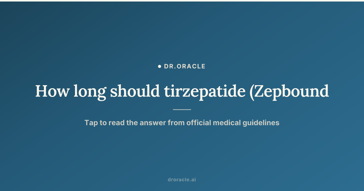 how long can you stay on 2.5 tirzepatide dosing guide with chart and schedule How long should tirzepatide (Zepbound)