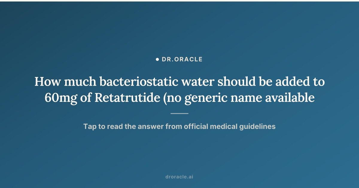 how much bac water in retatrutide To Use a Calculator for Accurate Dosing and Reconstitution Buy Retatrutide Best Research