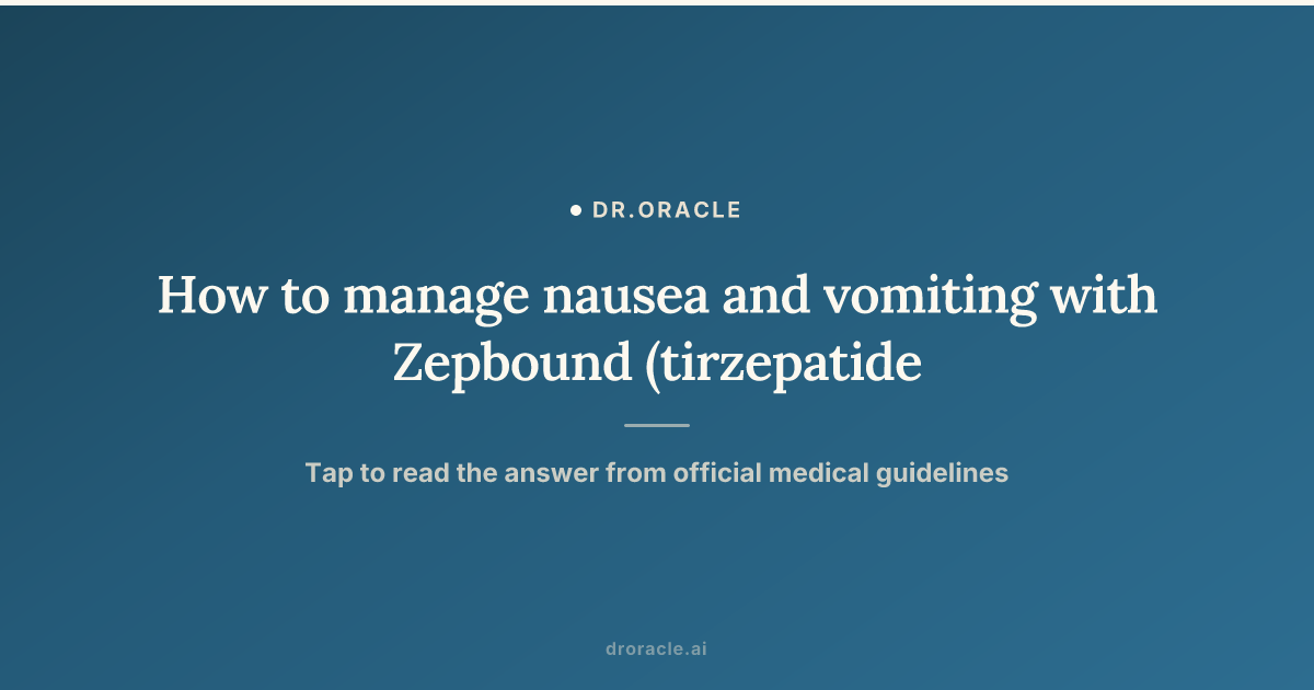 tirzepatide nausea and vomiting Does Make You Throw Up? Explained Tirzepatide Nausea: Causes & Remedies