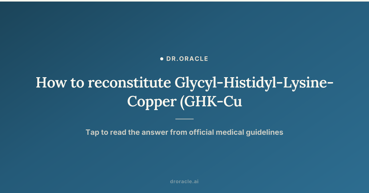 ghk cu reconstitute GHK-cu MCCM Medical Cosmetics GHK-CU for Sale | Tripeptide-1