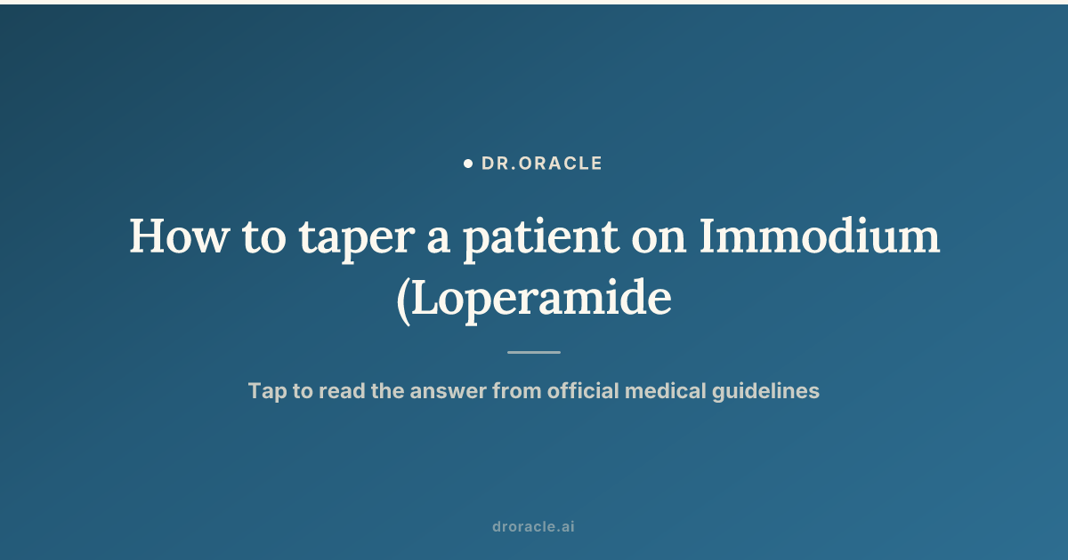 can you take imodium with tirzepatide Dosing How to taper a patient
