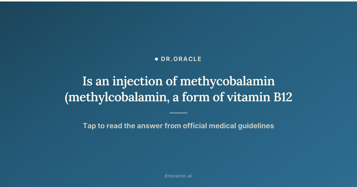 b12 injections diarrhea Vitamin Injection Manufacturer Is an injection of methycobalamin