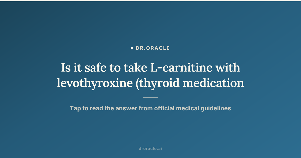 l carnitine side effects thyroid and Disease - page 1 L-Carnitine Pills for Weight Loss: