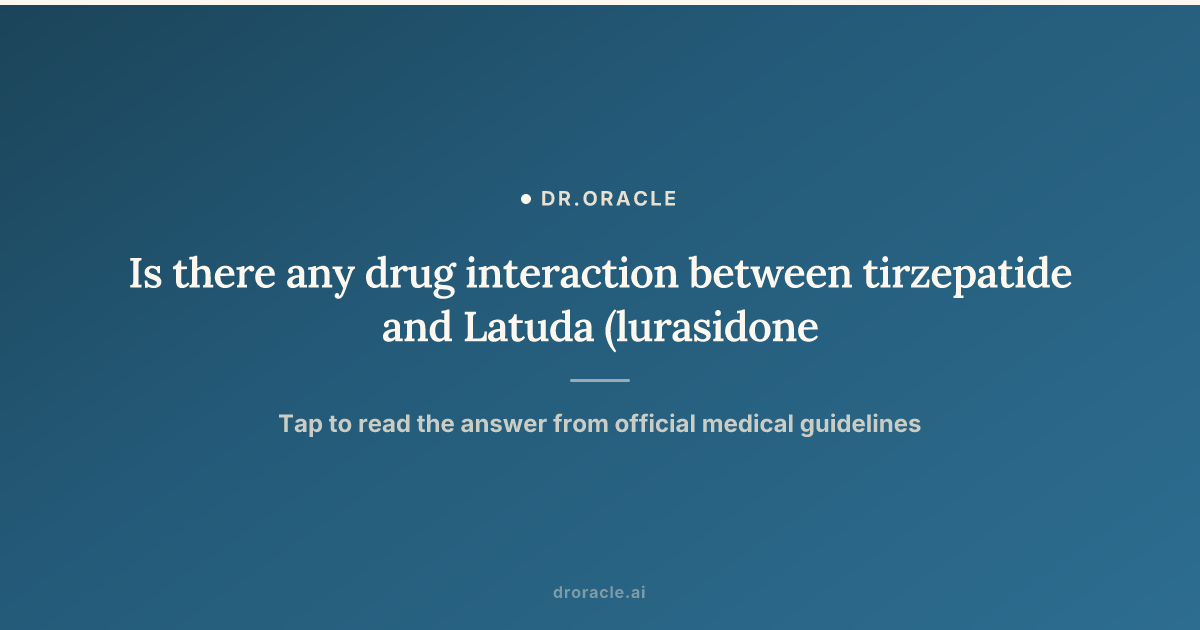 drug interactions tirzepatide does interact with other medications what drugs It's important to study the difference in GLP-1 medications. Zepbound Is there any drug interaction