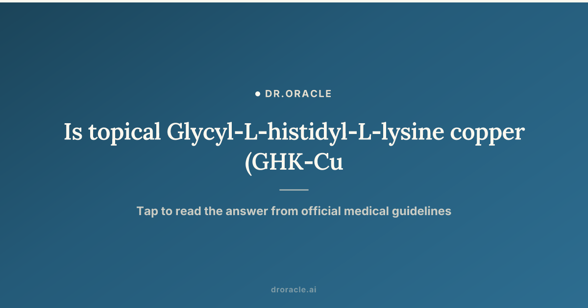 topical ghk cu benefits GHK-Cu Therapy: Skin Rejuvenation & Healing is topical ghk cu safe