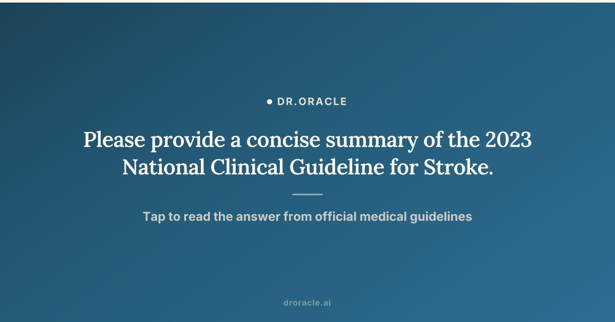 Please provide a concise summary of the 2023 National Clinical ...