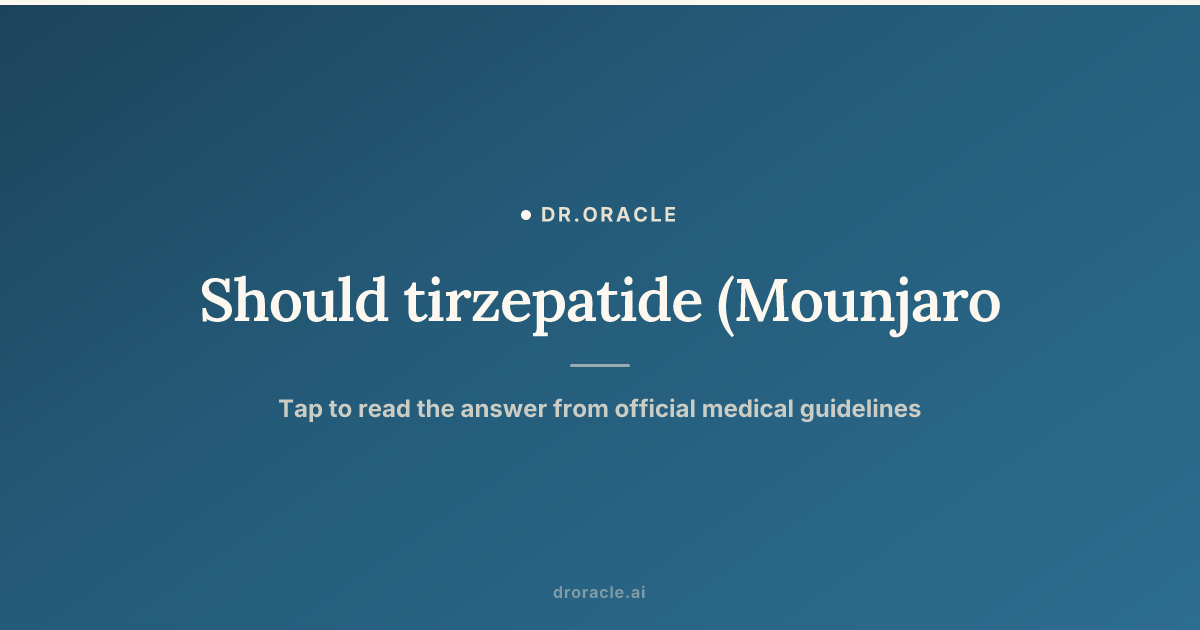 tirzepatide hold before surgery Perioperative management of patients taking glucagon-like peptide 1 receptor agonists: Society for Perioperative Assessment and Quality Improvement (SPAQI) multidisciplinary consensus statement ACE Inhibitors and ARBs Before