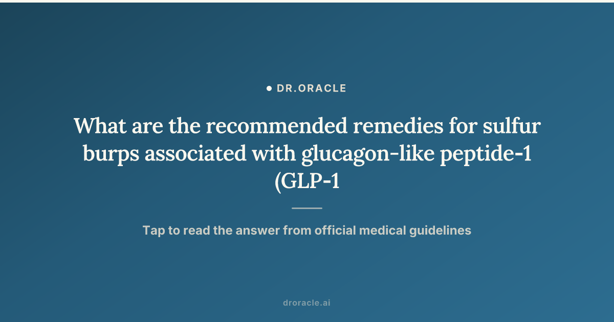sulphur burps glp 1 Sulfur burps in patients on GLP-1 therapies may be more than a minor side effect. Experts note these symptoms can reflect underlying gastrointestinal changes linked to the drugs mechanism of Managing Sulfur Burps on Semaglutide: