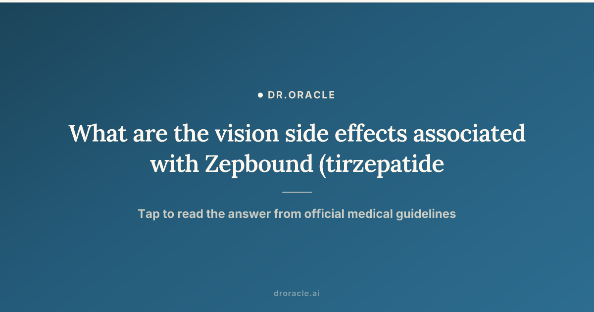 tirzepatide vision side effects Does Zepbound Cause Problems? What You Need to Know What are the vision side
