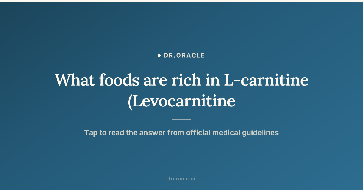 l carnitine rich foods list Foods: Understanding L-Carnitine and Its Benefits What Foods Are High in