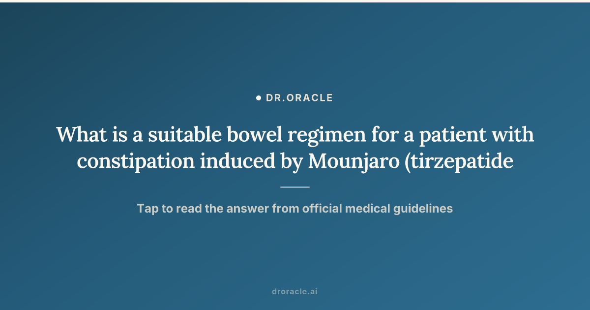 constipation tirzepatide Mounjaro constipation: How long it lasts, and treatment options Mounjaro (Tirzepatide) & Constipation: The