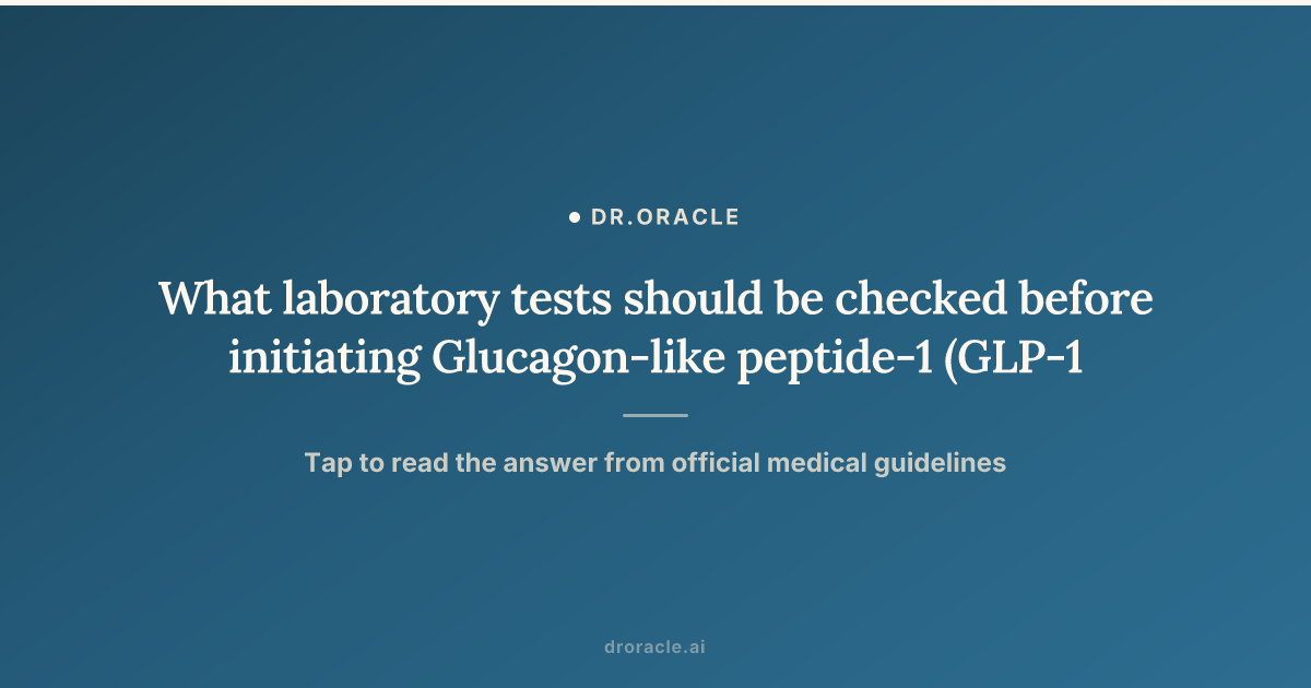 will glp 1 show up on a blood test Does Ozempic Work? GLP-1 Lab Tests GLP-1 Readiness Blood Test |