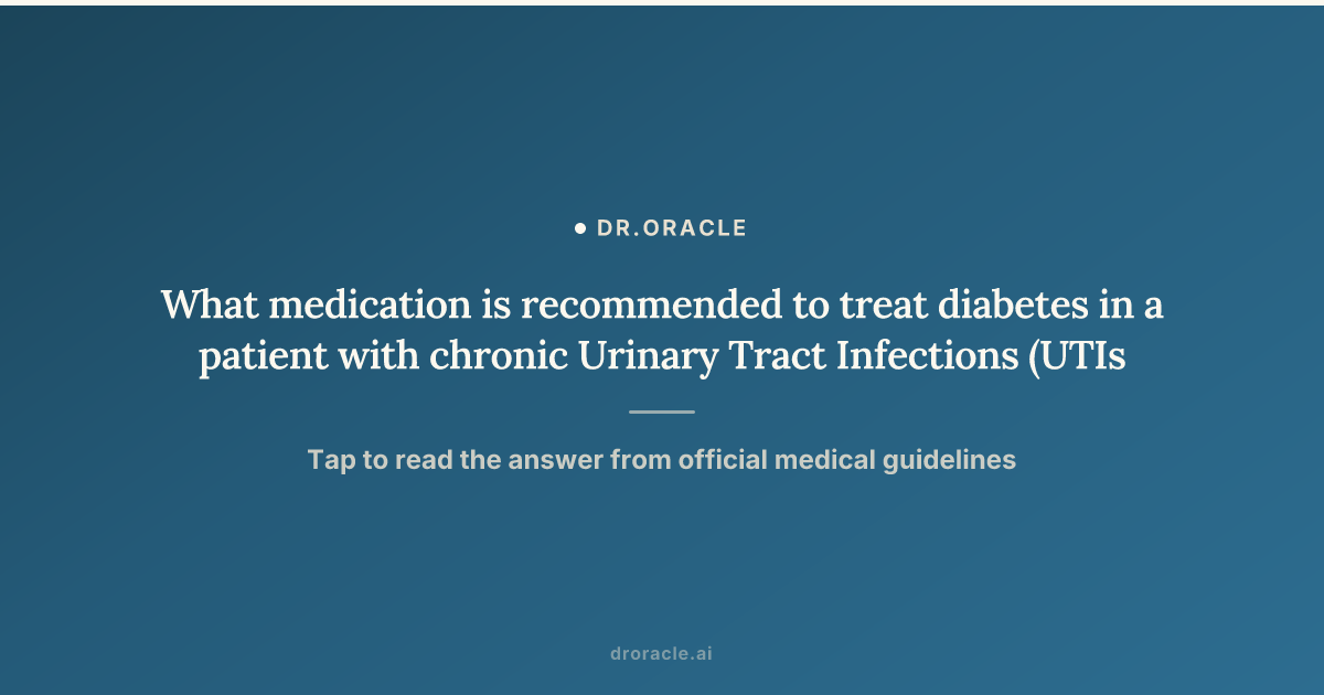 can taking semaglutide cause uti UTI? What the research actually shows What medication is recommended to