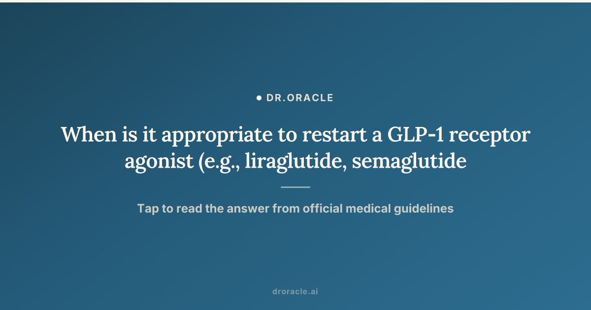 when can i resume semaglutide after surgery get this question all the time Can I go back on my GLP-1 surgery? , Its an important topic, especially for patients whove been on medications like or tirzepatide. In this When is it appropriate to